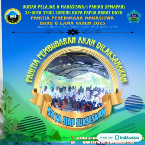 IPMAPAN Sorong Gelar Persiapan Pembubaran Mahasiswa Baru Angkatan 2025