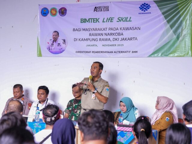 BNN Gelar Pelatihan Life Skill di Kampung Rawa- Johar Baru