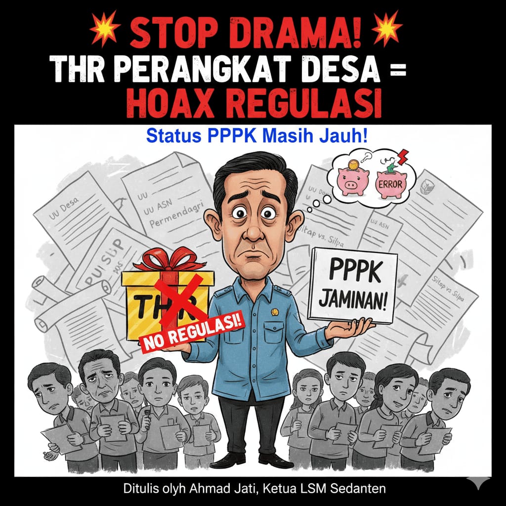 STOP DRAMA! Perangkat Desa Dapat THR Itu HOAX Regulasi, Status PPPK Masih Jauh! STOP DRAMA! Perangkat Desa Dapat THR Itu HOAX Regulasi, Status PPPK Masih Jauh!