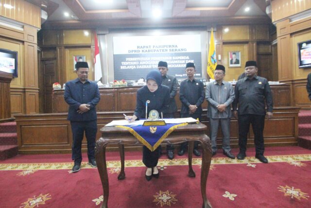 Raperda APBD Kabupaten Serang TA 2026 Ditetapkan