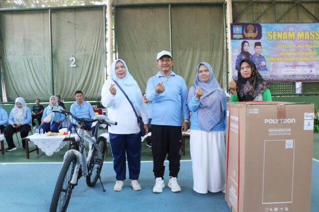 Korpri Kabupaten Serang Peringati HUT ke-54 dengan Senam Massal