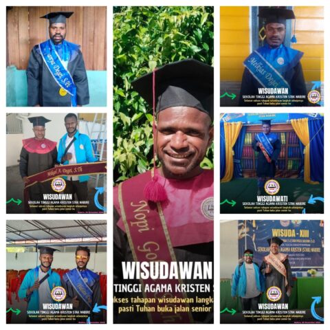 Rektor STAK Nabire Wisudakan 220 Lulusan pada Wisuda XIII Tahun Akademik 2025/2026