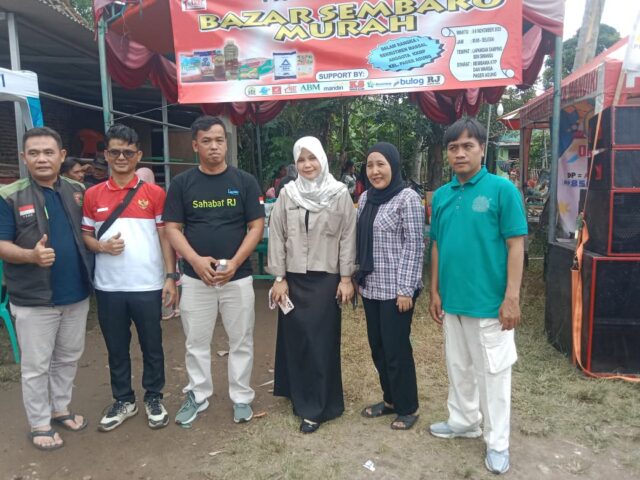 Koperasi Merah Putih Pageragung Gelar Bazar Sembako Murah, Disambut Antusias Warga