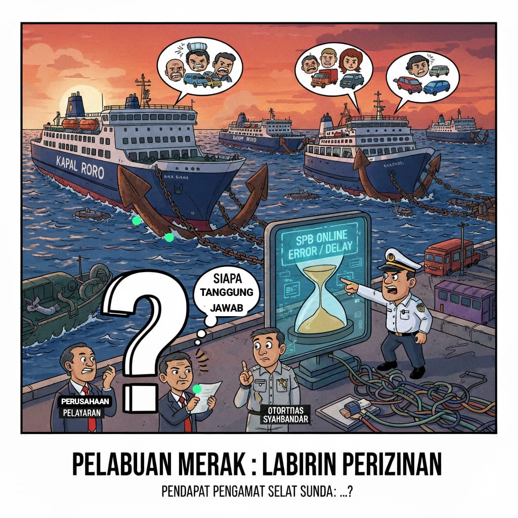 SPB Online Bikin Kapal Mengantre Berjam-jam, KSOP Merak Bungkam