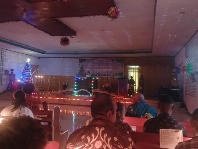 Raja Damai Membuka Natal Jemaat Bukit Zaitun Sorong