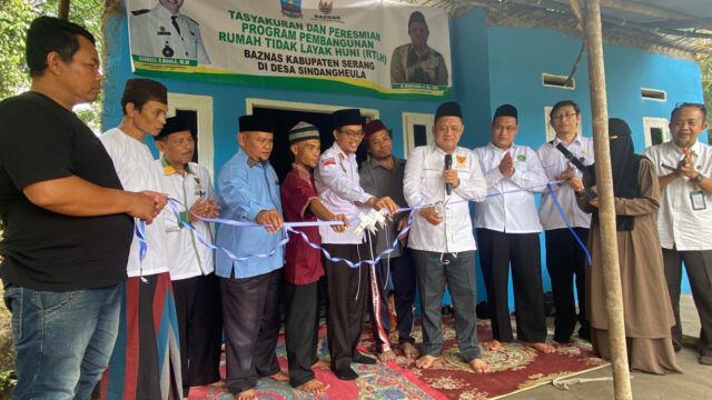 Pemdes Sindangheula Gelar Tasyakuran dan Peresmian Rutilahu Warga Kampung Pesagi Pasir dari BAZNAS