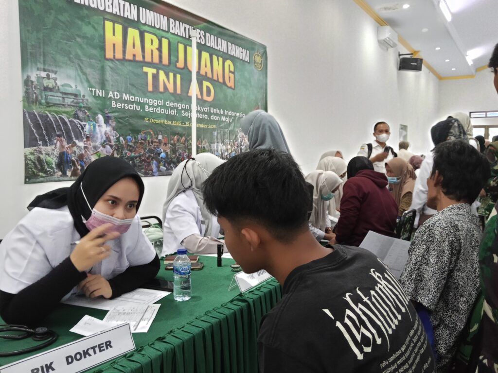 Baksos Pengobatan dan KB-Kes Warnai Peringatan Hari Juang Kartika di Kodim 0602/Serang