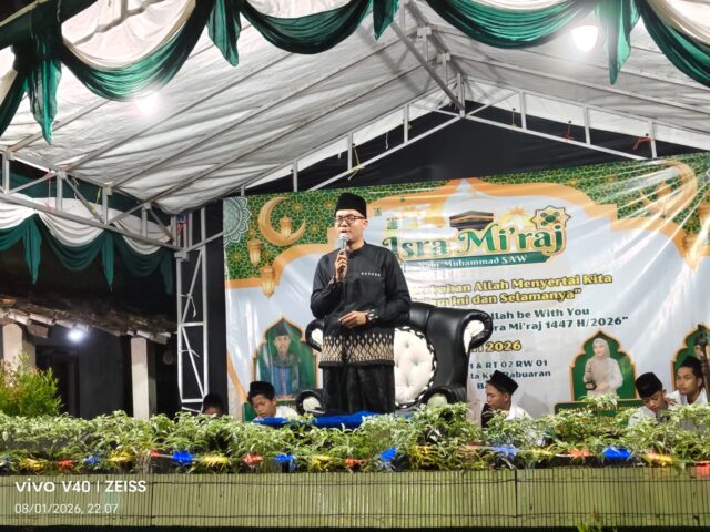 Hadiri Peringatan Isra Mi’raj di Masjid Al-Hidayah Kepuh, Kades Sindangheula Apresiasi Antusias Masyarakat