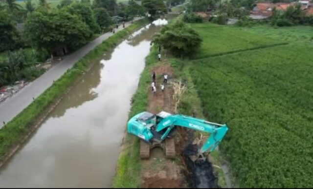 Minimalisir Banjir di BCP 2, DPUPR Kabupaten Serang Normalisasi Saluran Air Sepanjang 1 KM