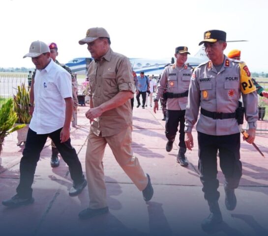 Menko Polkam Kunker ke Aceh Utara dalam Tinjau Lokasi Huntara