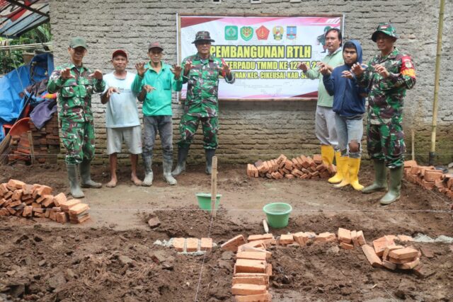 TMMD Jadi Sarana TNI Perkuat Kesejahteraan Warga Desa Sukamenak