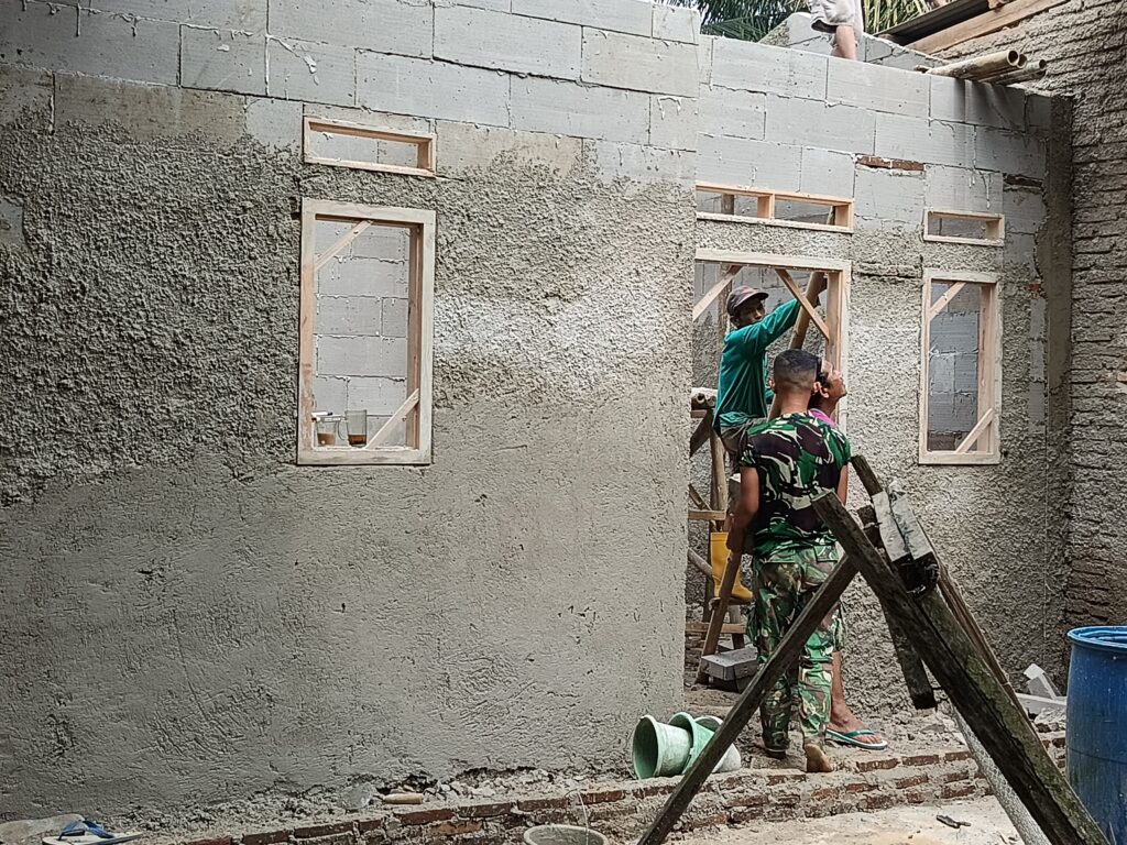 Rumah Ibu Asmi Hampir Rampung, TMMD 127 Jadi Harapan Baru