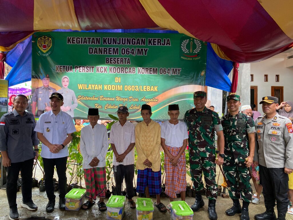 Danrem 064/MY Tinjau Lokasi Program Karya Bakti Skala Besar di Lebak