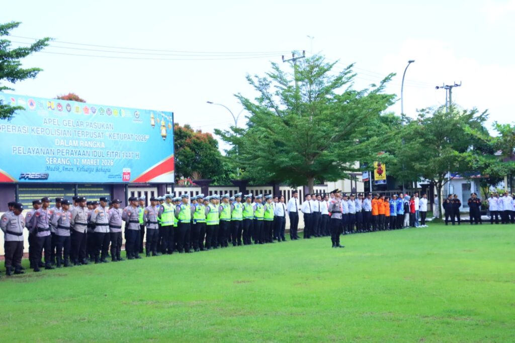 Polres Serang Gelar Apel Operasi Ketupat Maung 2026