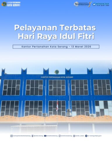Kantah Kota Serang Buka Layanan Terbatas Selama Libur Nyepi dan Idulfitri 2026