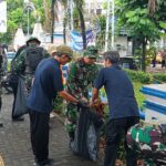 Sinergi TNI dan Pemda, Kodim 0602/Serang Gelar Aksi Bersih Lingkungan di Kota Serang
