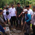Dandim 0602/Serang Letakkan Batu Pertama Jembatan Garuda Perintis