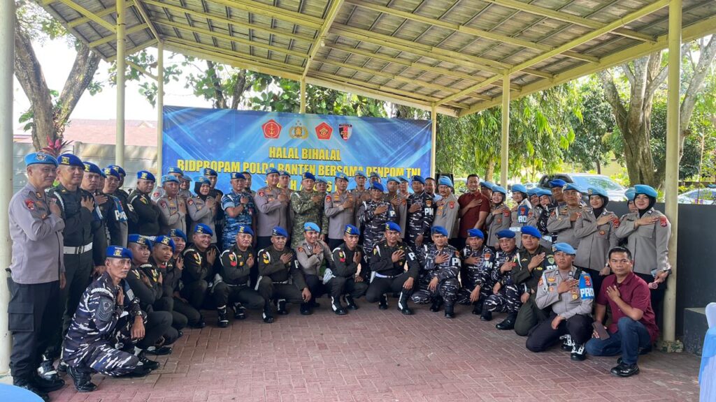 Sinergi TNI–Polri Diperkuat, Denpom TNI Hadiri Halal Bihalal Bidpropam Polda Banten Sinergi TNI–Polri Diperkuat, Denpom TNI Hadiri Halal Bihalal Bidpropam Polda Banten
