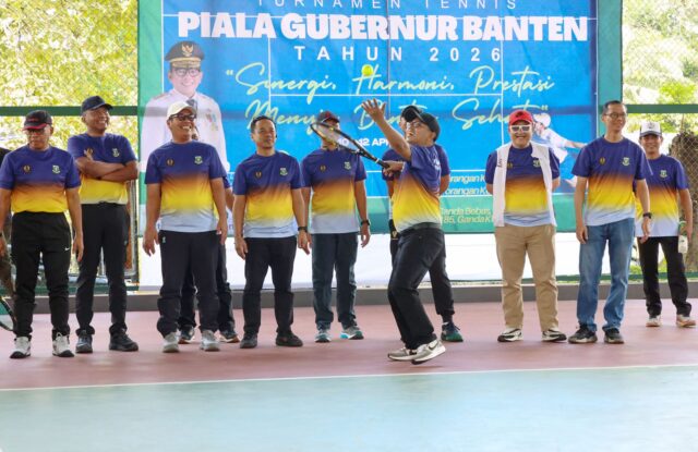 Turnamen Tenis Piala Gubernur Jadi Ajang Silaturahmi Forkopimda Banten