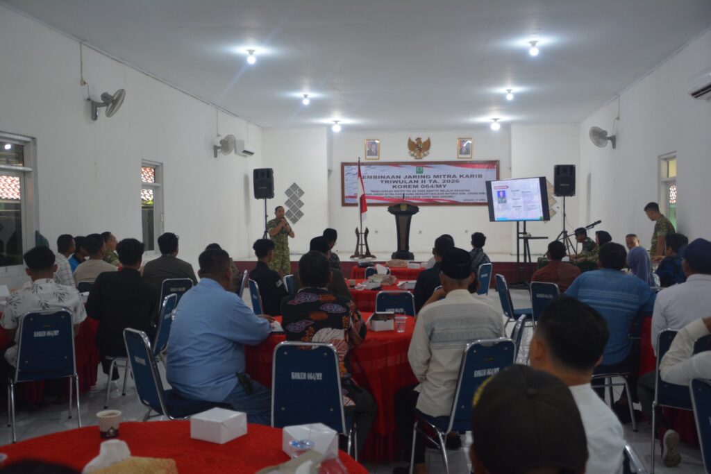Korem 064/MY Perkuat Jaring Informasi Wilayah