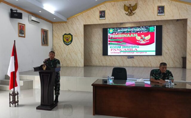 Perkuat Ideologi Bangsa, Kodim 0602/Serang Gelar Rakor Kampung Pancasila