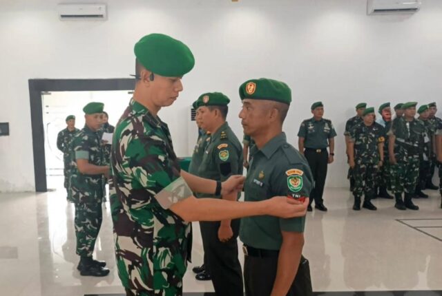 25 Prajurit Kodim 0602/Serang Naik Pangkat, Tiga Personel Pindah Satuan