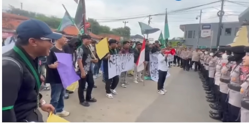 Aksi HMI di Polda Banten Soroti Ruang Demokrasi dan Penegakan Hukum