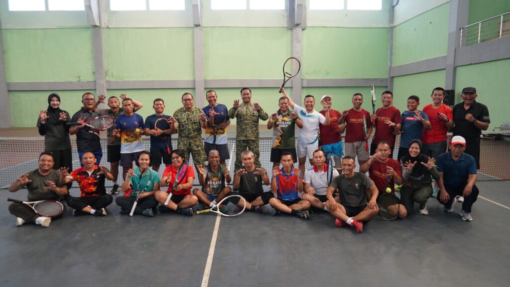 Turnamen Tenis Antar Satuan Warnai HUT ke-60 Korem 064/MY
