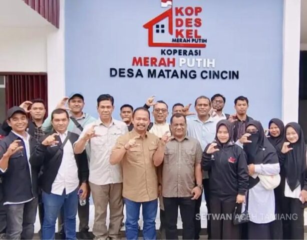 Ketua DPRK Aceh Tamiang Hadiri Peresmian 1.061 Koperasi Merah Putih