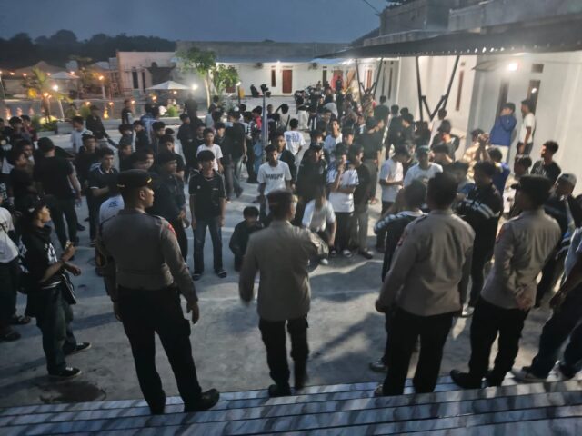 Polres Serang Amankan Nobar Persib dan Persijap, Situasi Kondusif