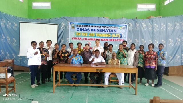 Dinkes Papua Tengah Gelar Pelatihan Pengendalian Kusta, Filariasis, dan Hepatitis di Paniai