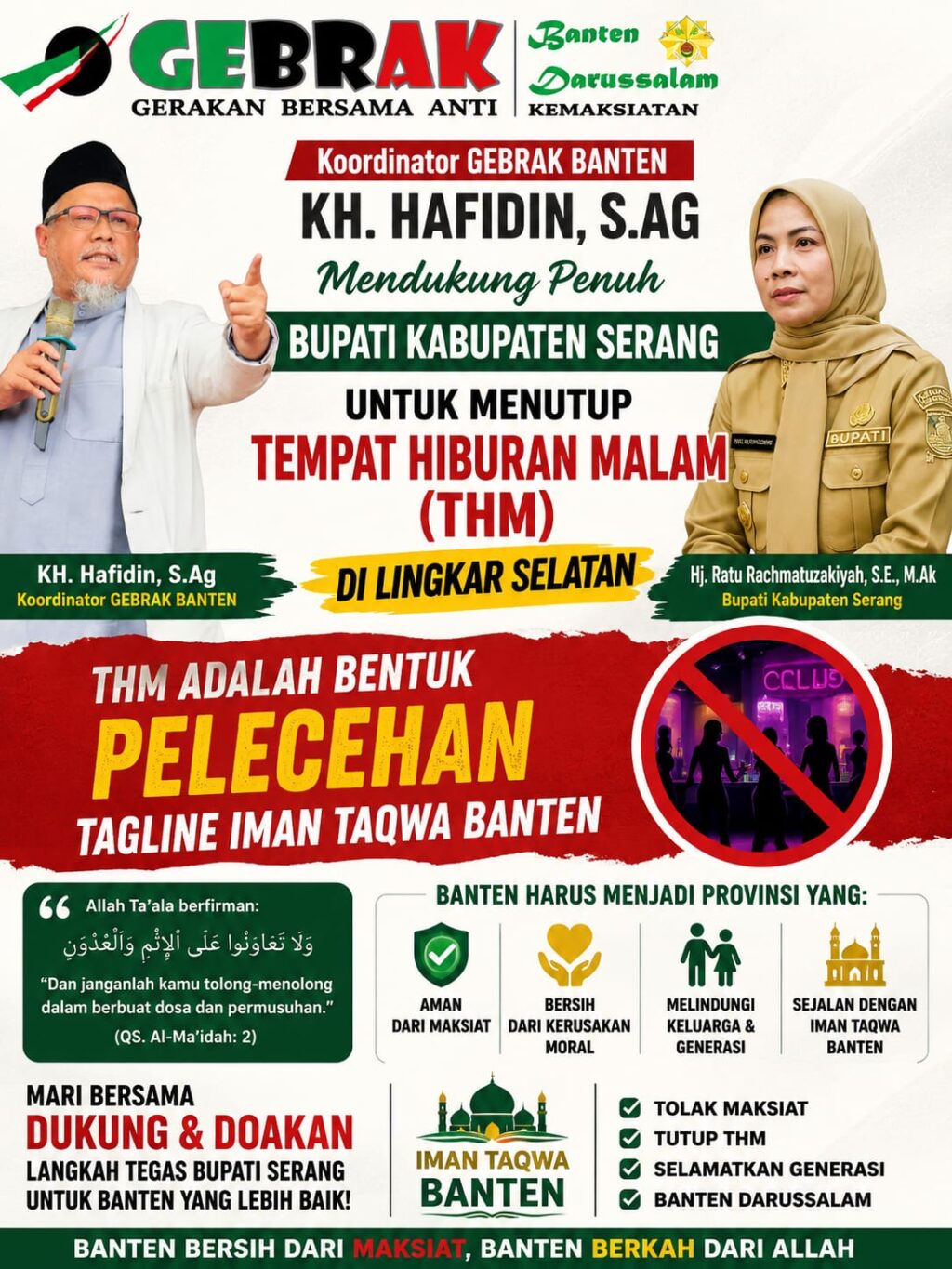 Gebrak Banten: Industri Harus Sejalan dengan Nilai Iman dan Takwa