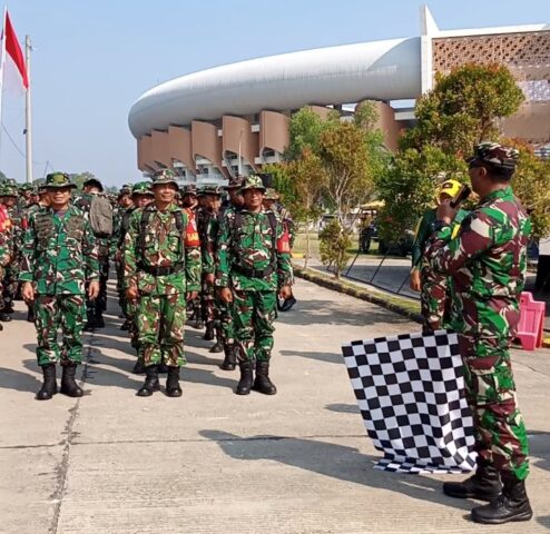 Apel Terpusat Danramil dan Babinsa, Korem 064 Evaluasi Program Semester I 2026