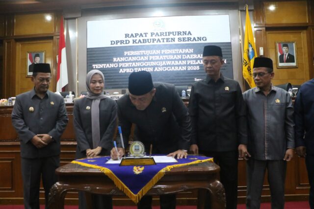 DPRD Kabupaten Serang Sahkan Perda Pertanggungjawaban APBD 2025