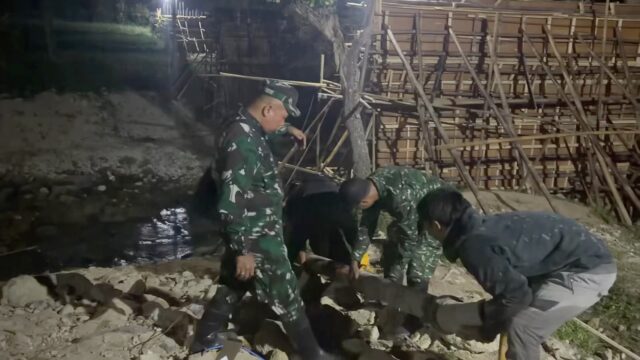 Pembangunan Jembatan, Bukti Nyata Kodim Serang Hadir dan Menjadi Solusi