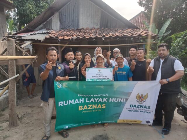 BAZNAS Banten Salurkan Bantuan Rumah Layak Huni untuk Warga Lebak‎