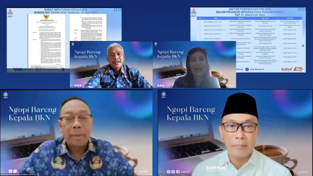 ASN Didekatkan dengan Keluarga, BKN Uji Coba Skema Baru Tingkatkan Kinerja ASN Didekatkan dengan Keluarga, BKN Uji Coba Skema Baru Tingkatkan Kinerja