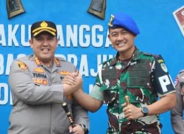 Denpom III/4 Serang Sambut Kunjungan Kapolresta Serang Kota, Perkuat Sinergi Penegakan Hukum