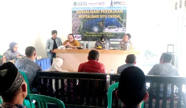 Pekerjaan Revitalisasi Situ Cikedal di Sosialisasikan, DPUPR Provinsi Banten: Kegiatan Pembangunan Akan Segera Dilaksanakan
