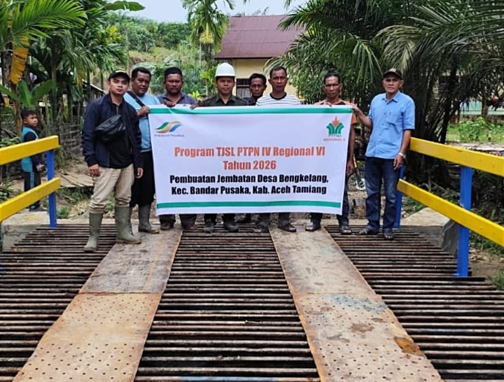 PTPN IV Bangun Jembatan di Aceh Tamiang, Pulihkan Akses Warga Pascabanjir PTPN IV Bangun Jembatan di Aceh Tamiang, Pulihkan Akses Warga Pascabanjir