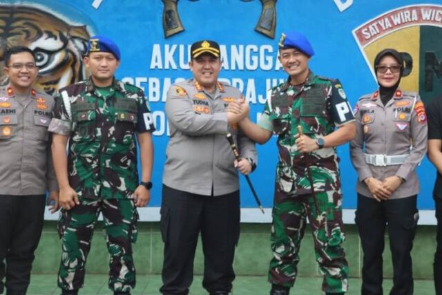 Kapolresta Serang Kota Perkuat Sinergi dengan Denpom III/4 Serang