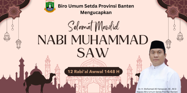 Badan Pendapatan Daerah Pemerintah Kabupaten Tangerang Mengucapkan Selamat Maulid Nabi Muhammad SAW