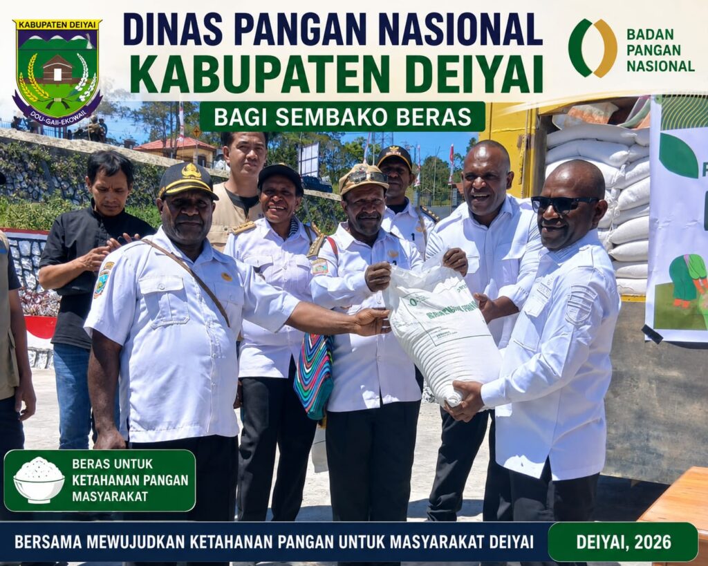 32 Truk Beras Disalurkan ke Lima Distrik di Deiyai 32 Truk Beras Disalurkan ke Lima Distrik di Deiyai