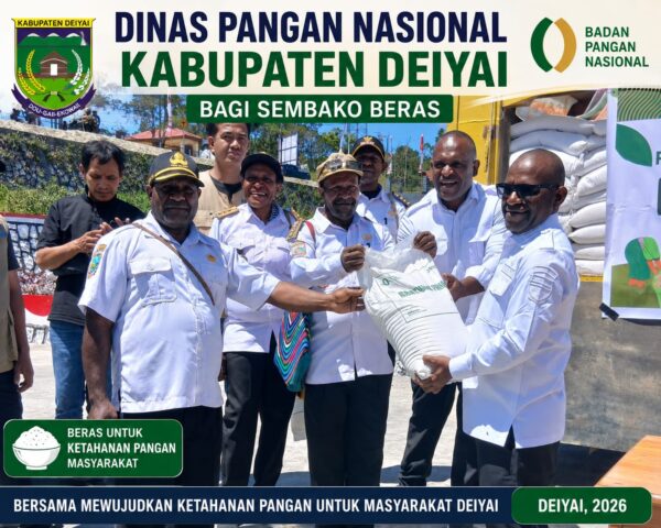 32 Truk Beras Disalurkan ke Lima Distrik di Deiyai