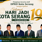 Pimpinan beserta staff DPRD Kota Serang Mengucapkan Selamat Hari Jadi Kota Serang ke -19