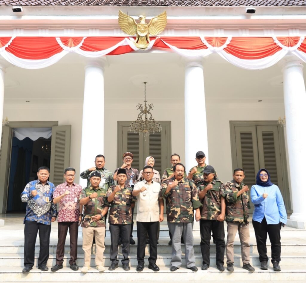 Gubernur Andra Soni Terima Partisan Siliwangi Sejati, Bahas Rapimnas di Banten