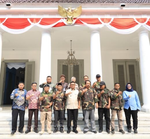 Gubernur Andra Soni Terima Partisan Siliwangi Sejati, Bahas Rapimnas di Banten