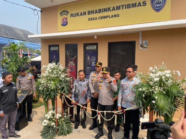 Kapolda Banten Resmikan Rumah Kantor Bhabinkamtibmas Pertama di Desa Cemplang