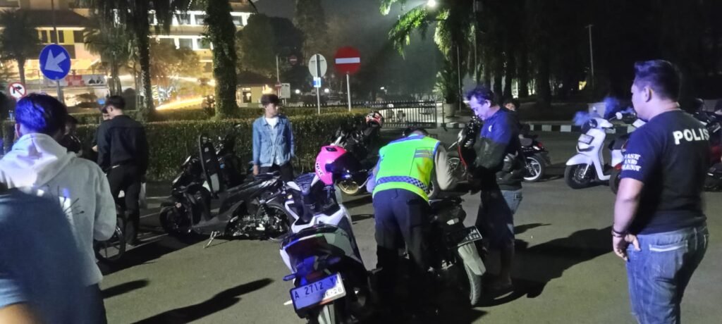 Cegah Balap Liar, Polisi Amankan Empat Motor di Puspemkab Tangerang