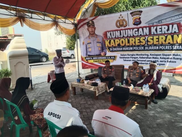 Kapolres Serang Apresiasi Warga Tanara Jaga Kamtibmas di Tengah Keterbatasan Polisi